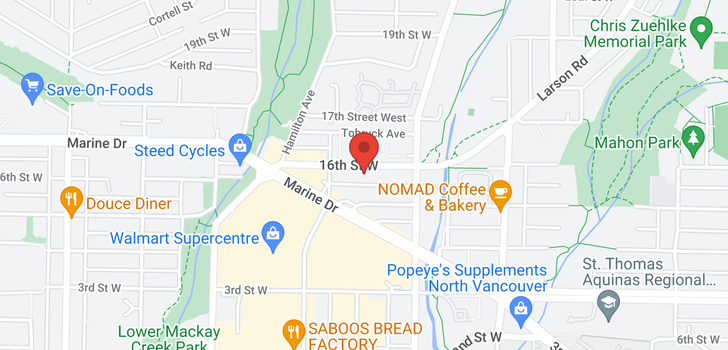 map of 109 855 W 16TH STREET